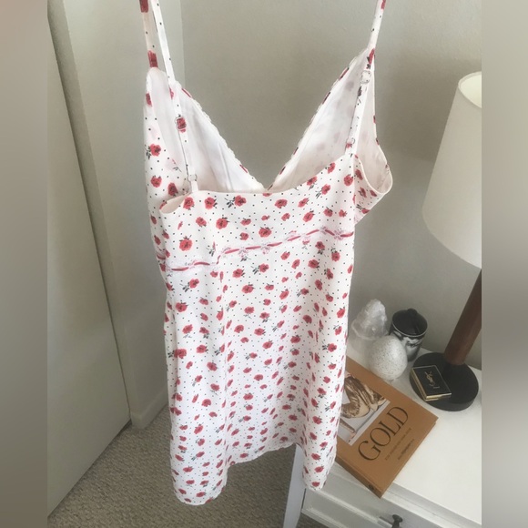 NWOT MORE TO COME Clemence Mini Dress in Red/White From Revolve Size small - Picture 9 of 12